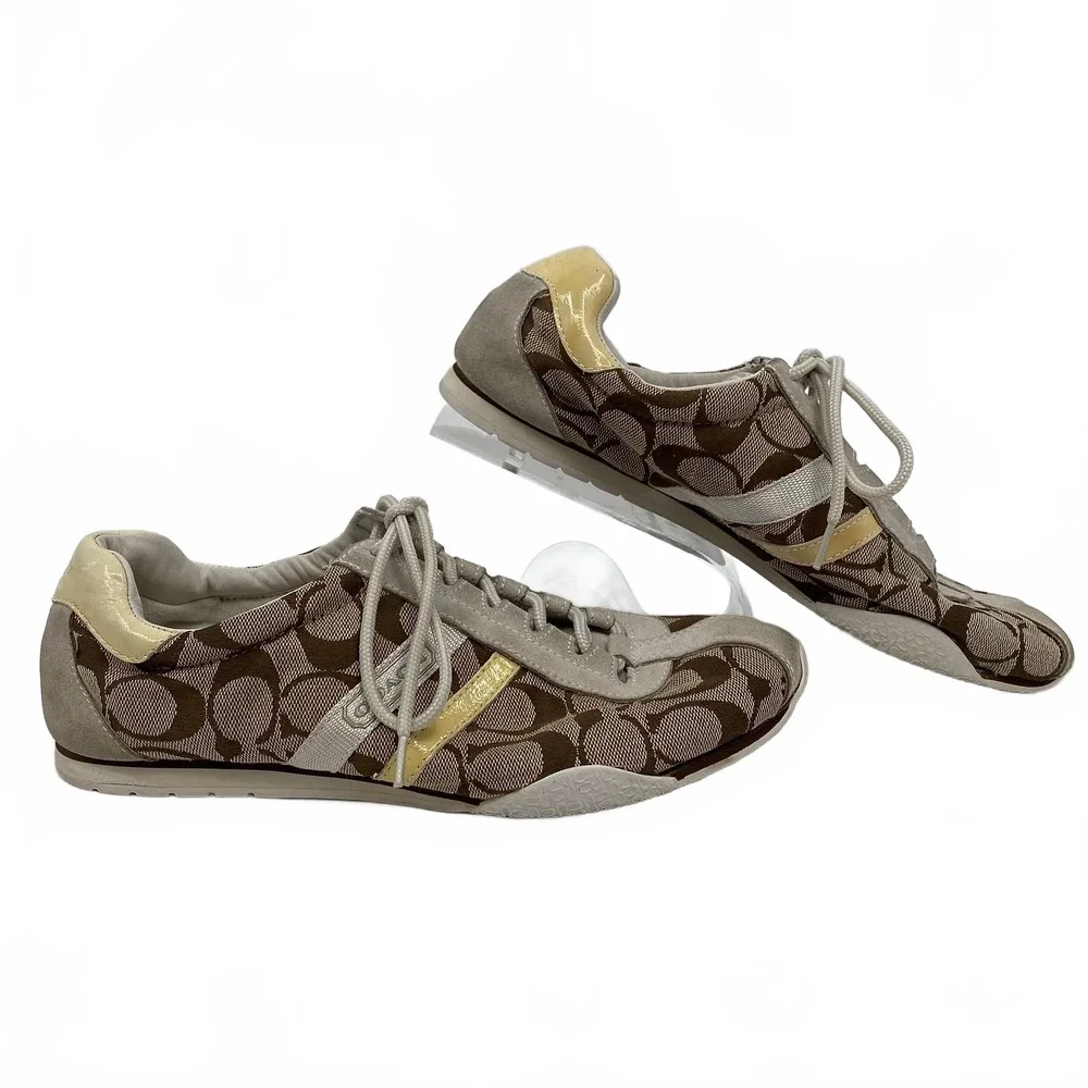 Coach Brown Yellow Katelyn Sneakers | Women’s US9.5 Regular